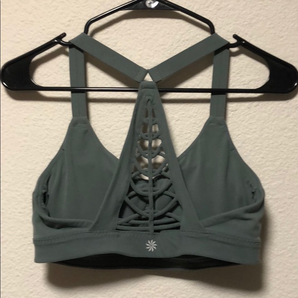 Athleta Macrame Back Sports Bra EUC - Picture 2 of 2